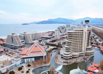 Noord‑Korea is nabij Wonsan op de oostkust druk bezig met de opening van het Wonsan‑Kalma resort