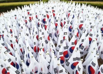 Vlaggen Zuid-Korea